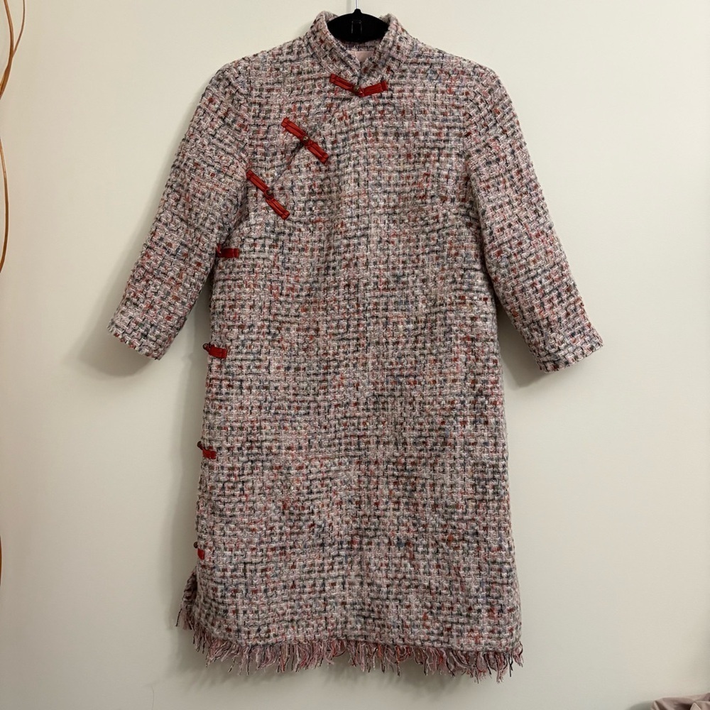 Elephant and Giraffe Long Sleeve Tweed Jacket